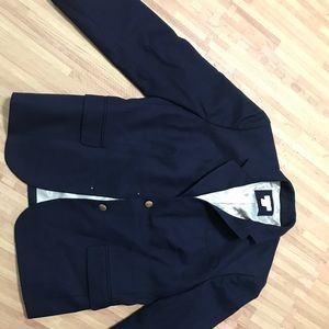 J Crew navy blazer with gold buttons